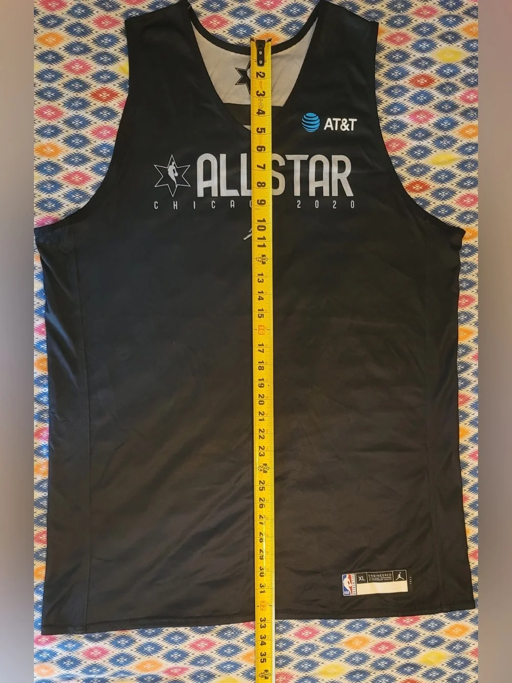 Anthony Davis Jordan White & Black All-Star Chicago 2020 Reversible Jersey